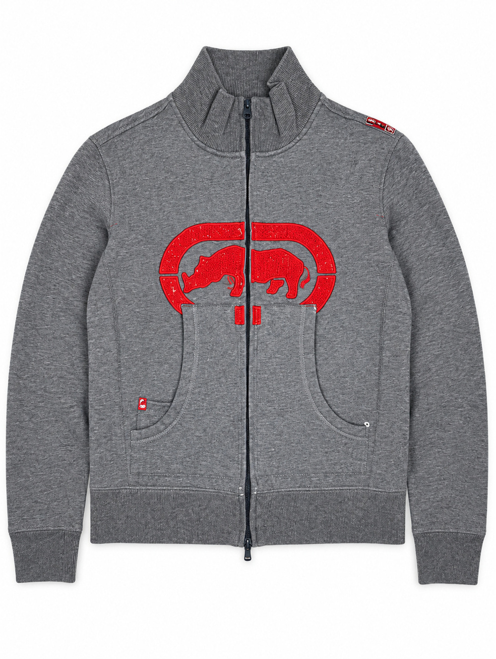 Ecko Red Women's Gray and Red Full-Zip Jacket Medium
